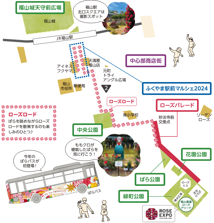 福山ばら祭り MAP