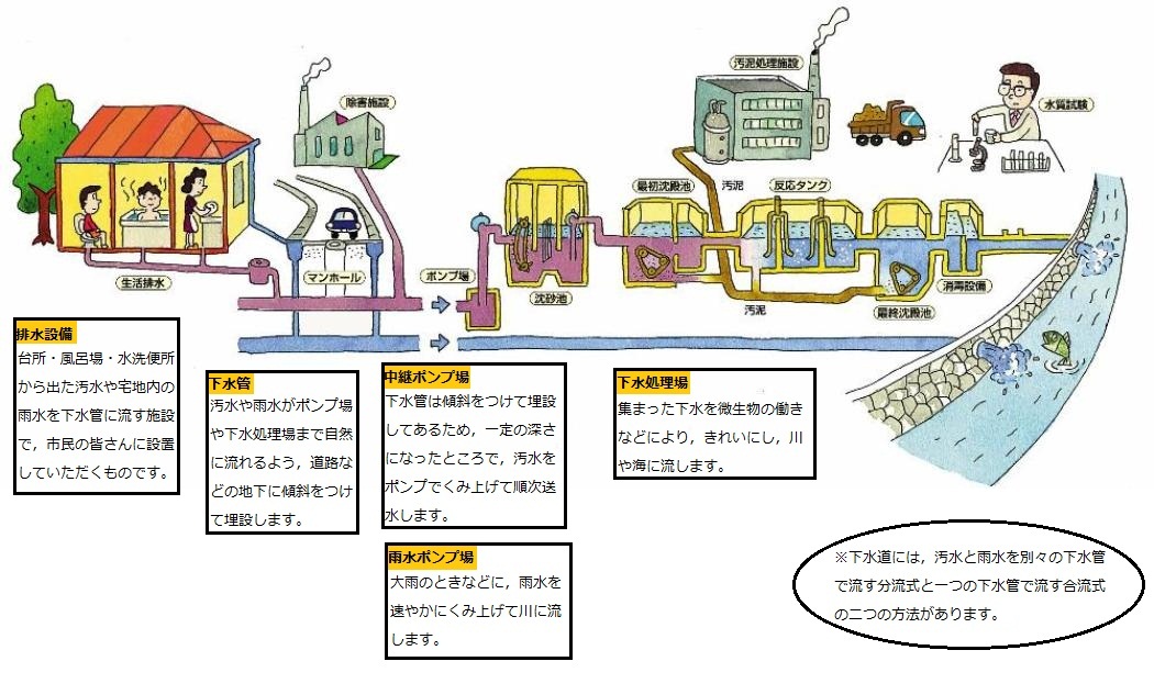 下水道のしくみ