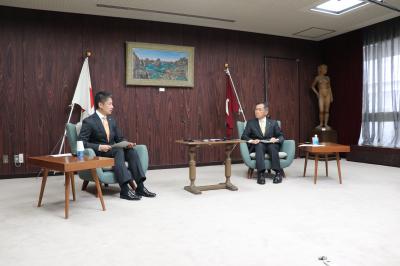 広島県知事・福山市長会談の写真