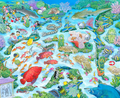 《サンゴ礁の国》（『水の国の迷路』）2015年