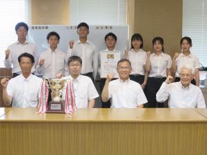 2023年度 第47回総理大臣杯全日本大学サッカートーナメント出場に伴う表敬訪問の写真