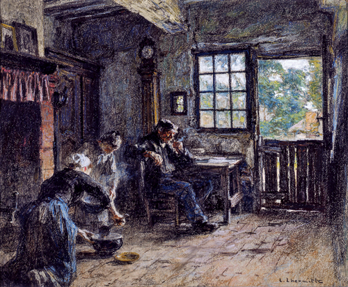レオン・オーギュスタン・レルミット《昼食の支度》1900年