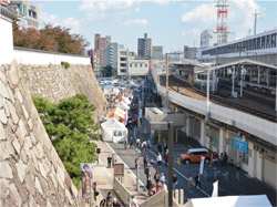 福山城周辺の風景