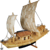 遣明船の模型の写真