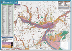 ハザードマップ北部版（地図面）の画像