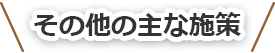 その他の主な施策