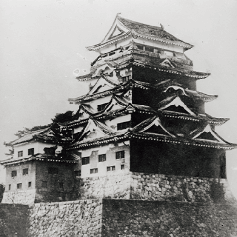 1891年頃の福山城天守北面の画像