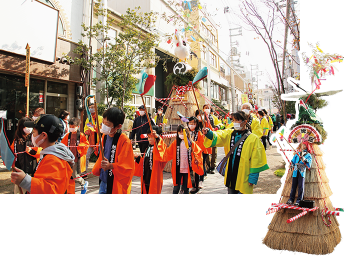 福山とんど祭りの写真