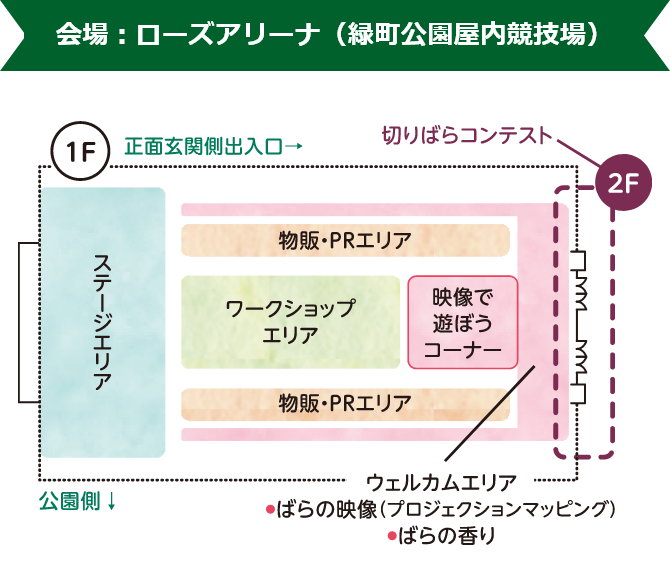 緑町公園屋内競技場のMAP