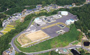 千田浄水場（全景）の写真