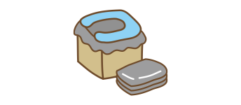 簡易トイレのイラスト