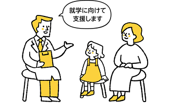 就学に向けて支援します