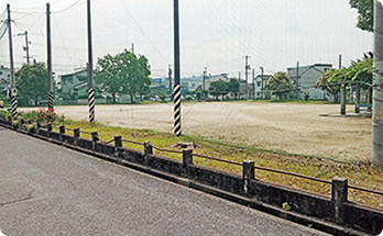 畑ができる前の写真。Before