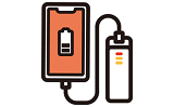 モバイルバッテリーのイラスト