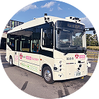 自動運転バスの画像