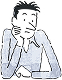考える男性のイラスト