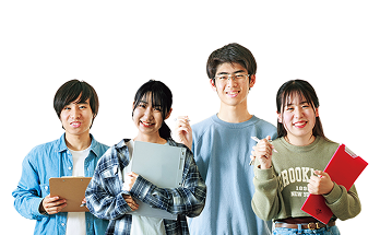 市立大学の学生たちの写真
