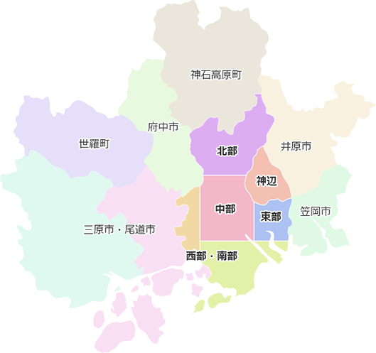 福山市公園エリアマップ