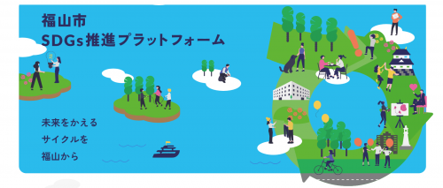 福山市SDGs推進プラットフォームのトップ画面のイメージ画像