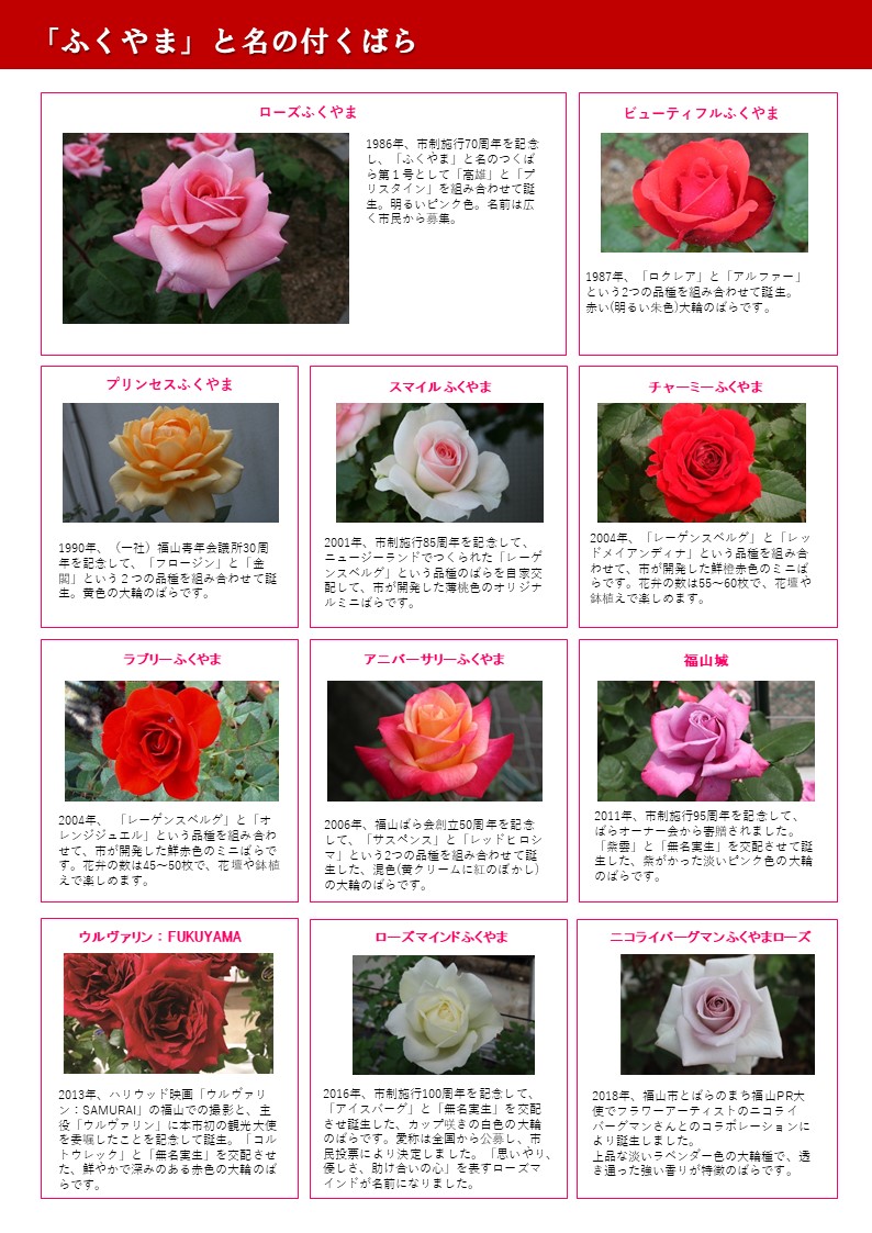 「ふくやま」と名のつくばら
