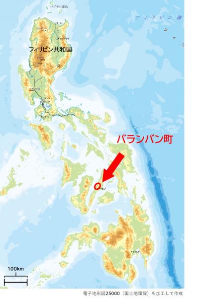 バランバン町　位置図