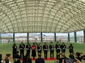 竹ヶ端運動公園庭球場  完成式典の写真