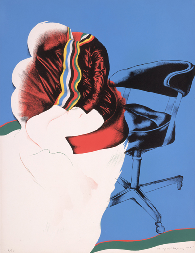 吉原英雄《青い部屋》1970年