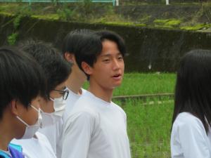 生徒代表あいさつ