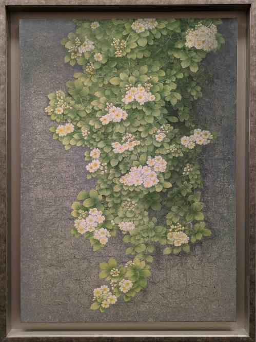日本画　努力　1001　石井スゞ江
