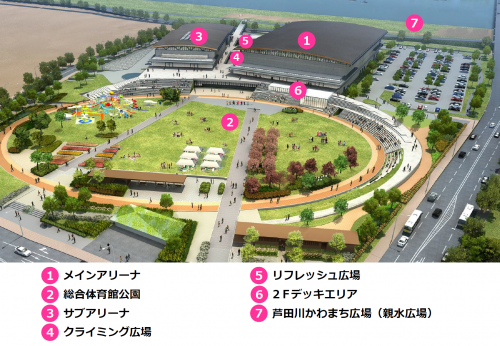 開催エリアの地図