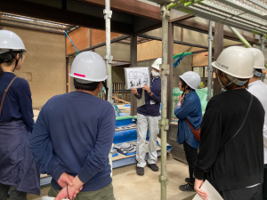 工事現場見学の様子