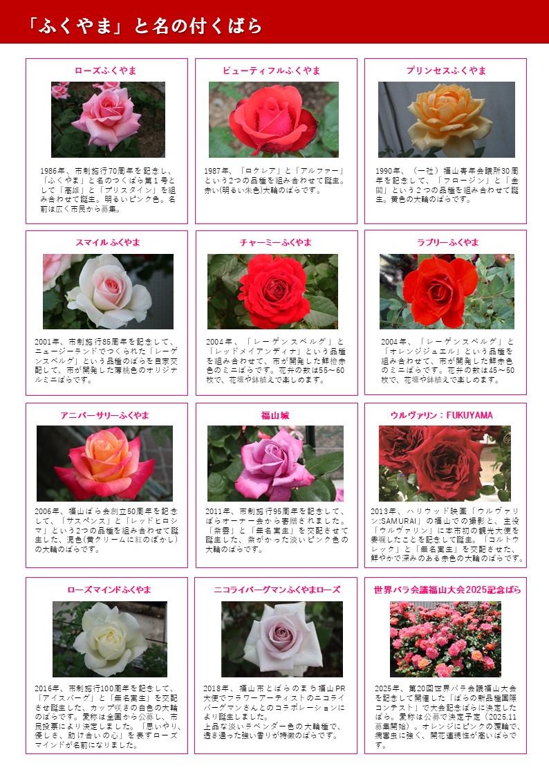 福山と名のつくばらの紹介