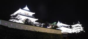 福山城パープルライトアップ