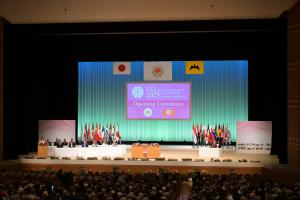 世界バラ会議福山大会開会式の写真