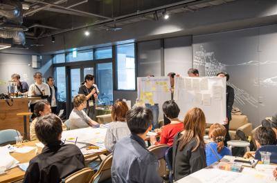 ふくまちヒロバラボ　全体発表の様子