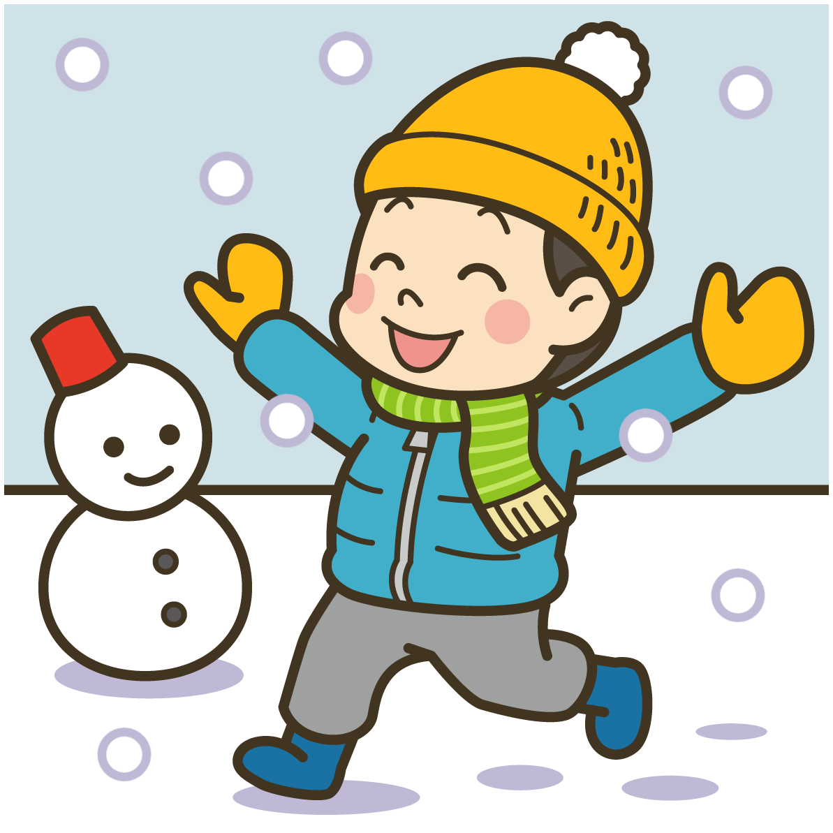 元気に遊ぶこどものイラスト