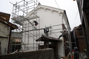 歴史的建造物の修理