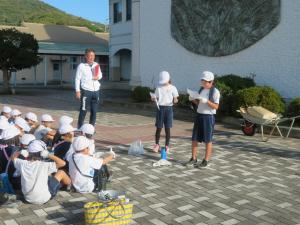 児童代表あいさつ