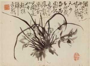 李鱓「画冊」（部分）の写真