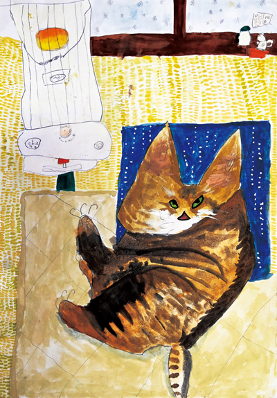 大賞《ねこのブーティー》辻󠄀本 有（福山市立広瀬学園小学校2年）