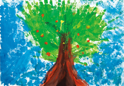 大賞《つよい木》藤井 健登（福山市立川口東小学校4年）