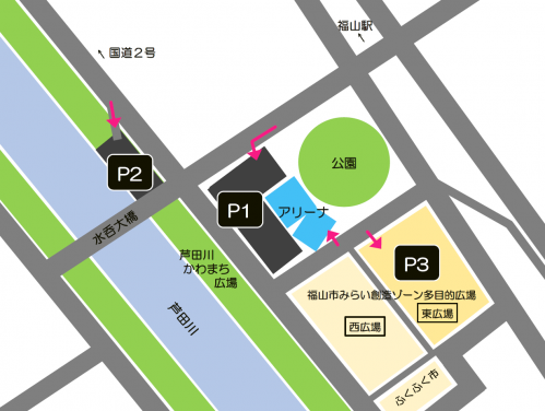 駐車場の案内図