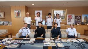 全国地域サッカーチャンピオンズリーグ2025​出場に伴う表敬訪問の写真