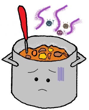 カレー鍋で増える食中毒菌