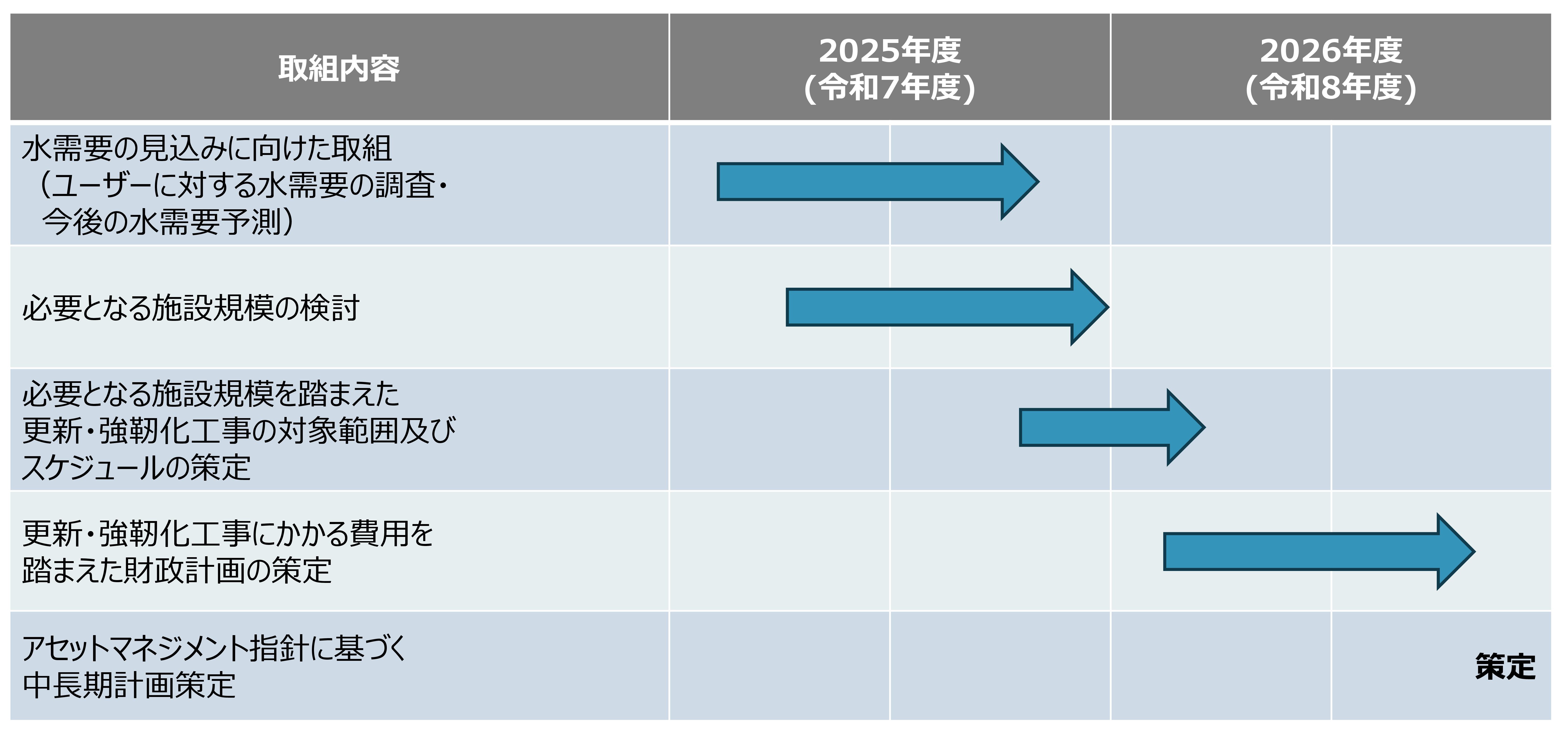 策定スケジュール