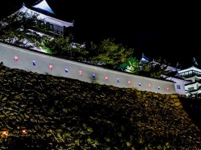 福山城狭間ライトアップの様子