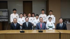 2025年少林寺拳法全国大会inかながわ 出場に伴う表敬訪問の写真