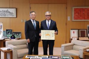 感謝状贈呈式の写真