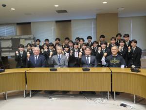 JVA第78回全日本バレーボール高等学校選手権大会 出場に伴う表敬訪問の写真