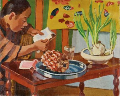 小林徳三郎《小卓子》1930年 ふくやま美術館